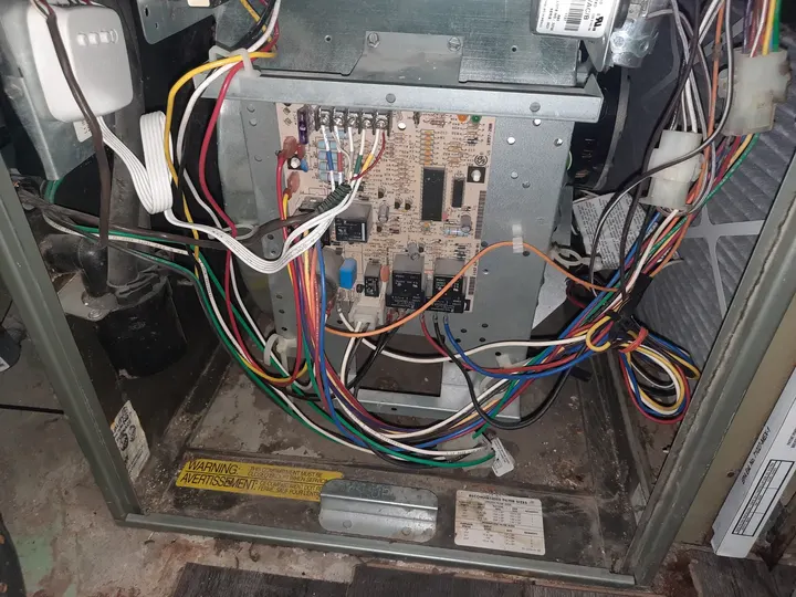 Heating and cooling equipment controls reviewed during a building inspection